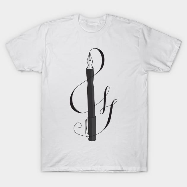 Fountain Pen T-Shirt by murialbezanson